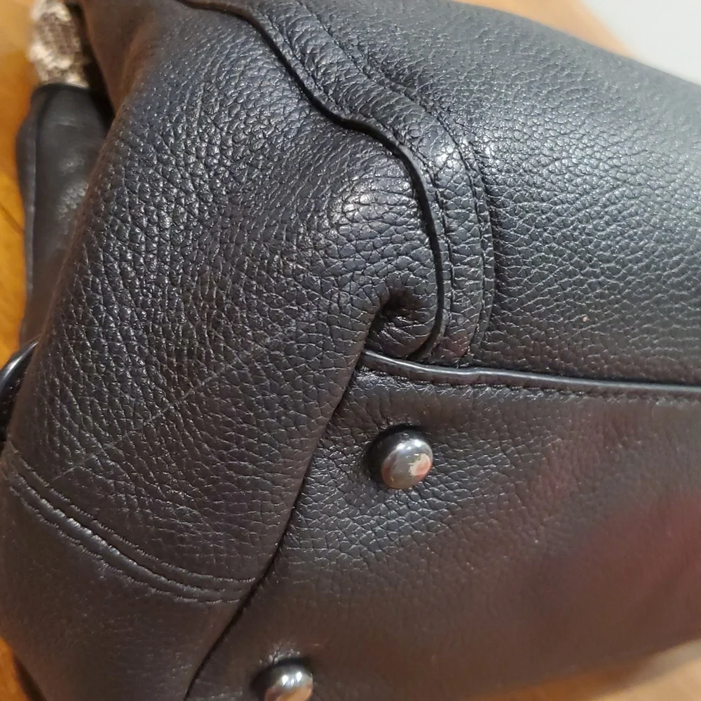 Coach Turnlock Edie Shoulder Bag With Snakeskin - Picture 8 of 15